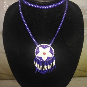 Indian beaded vintage necklace.